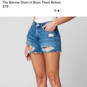 NWT Blanknyc Ripped High Waisted Short